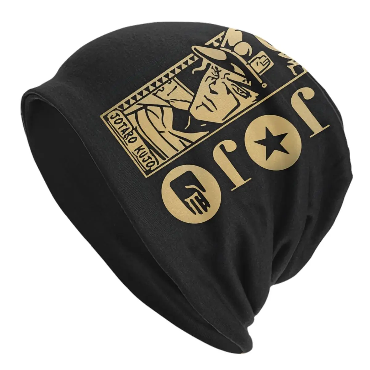 Custom Japan JoJos Bizarre Adventure Manga Bonnet Femme Fashion Knitting Hat For Men Women Warm Winter Anime Beanies Caps