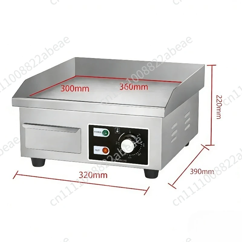 220V 1700W 818B Electric Flat Top Grill Electric Countertop Griddle Grill Stainless Steel Flat Griddle Hotplate BBQ Kitchen