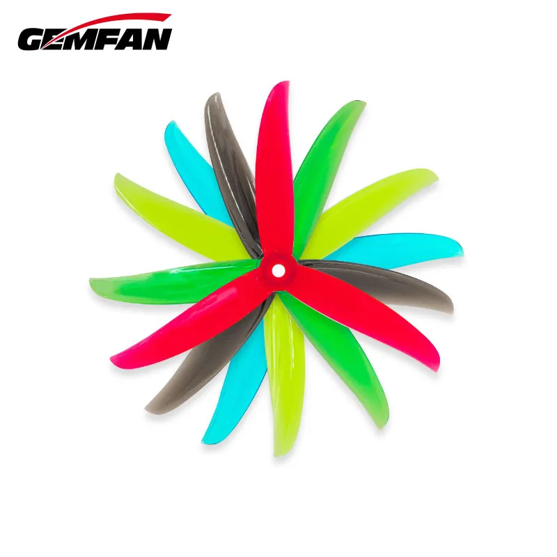Gemfan 5136 5-inch FPV Racing Propeller, Model Aircraft FPV Racing Flower-Fly Tri-Blade Propeller, Vanover