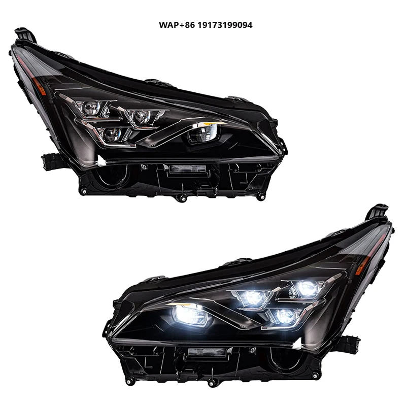

Передние фары для Lexus NX200t NX260 NX300 2015-2021, автомобильные аксессуары, светодиодные фары, передние линзы, проектор