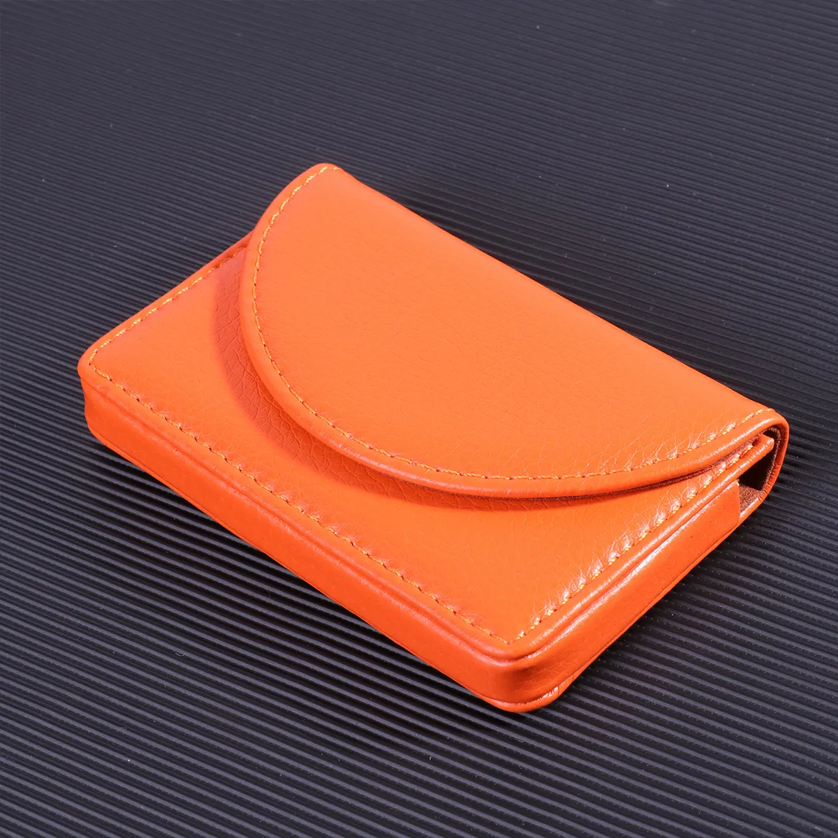 

1Pcs Premium PU Business Card Holder Modern Slim Portable Organizer for Business Cards Credit Id Gift Cards Elegant Professional