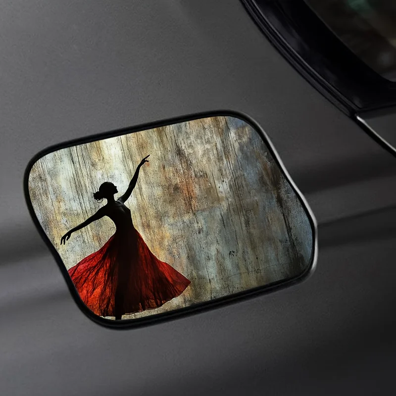 

Ballet Red Dress Fuel Tank Sticker - High quality PVC material, waterproof and scratch resistant. Suitable for metal