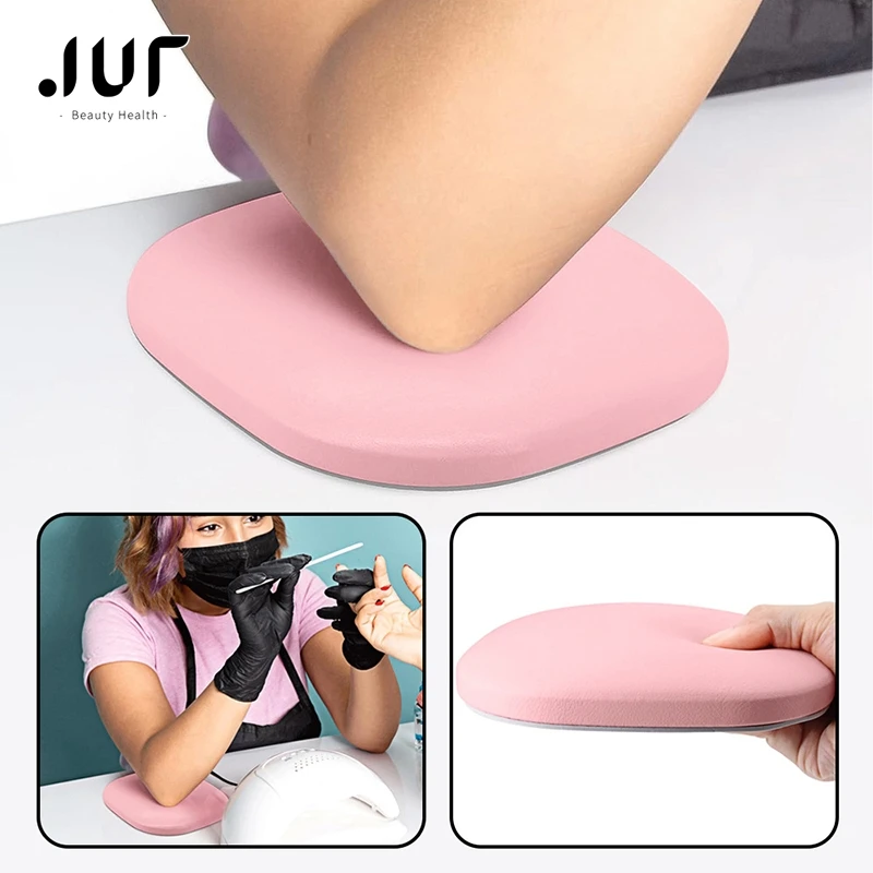 Square Nail Arm Rest Microfiber Leather Non-Slip Hand Rest Nail Technician Arm Rest Pillow Cushion Salon Manicure Elbow Pad