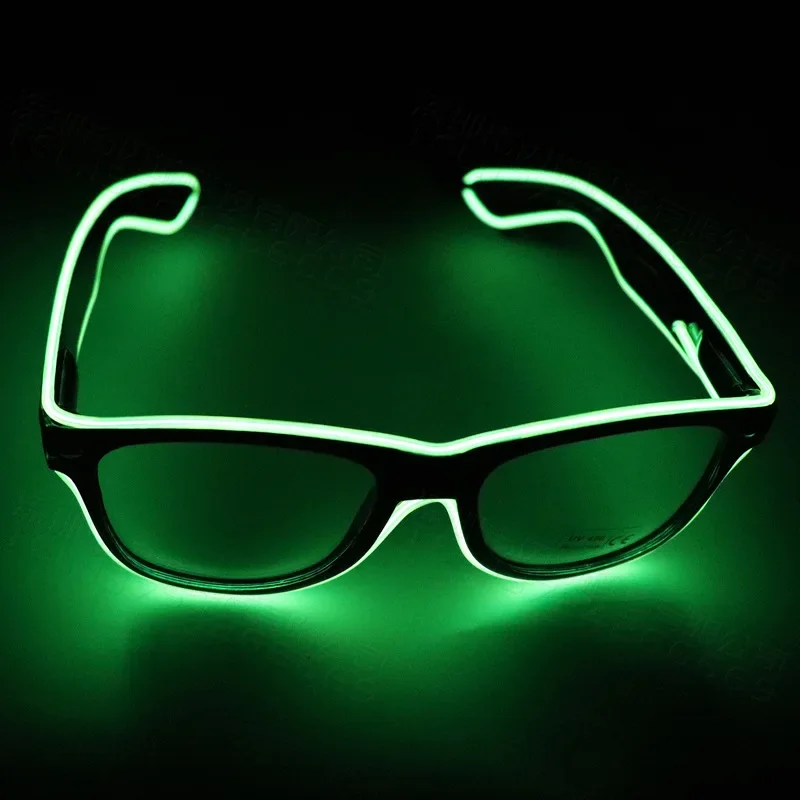 1PC Blinkende EL Draht Led Gläser Leuchtende Party Dekorative Beleuchtung Klassische Neuheit Geschenk Helle LED Leuchten Party Sonnenbrille