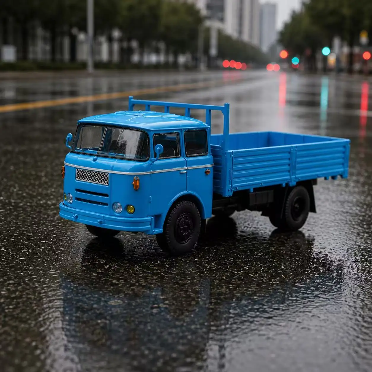 

1:64 Huanghe JN50 Heavy Duty Truck Model, Alloy Simulation Vintage Lorry Toy, Realistic Desktop Decor