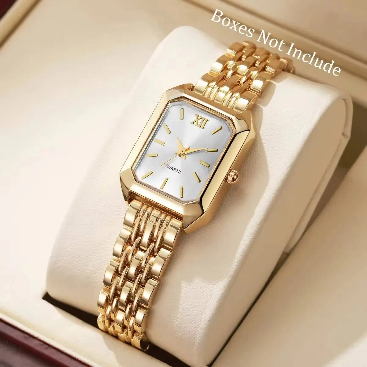 

Elegant Rectangle Women Watches Fashion Ladies Quartz Wristwatches Reloj Mujer Girls Clock Gift（Without Box）