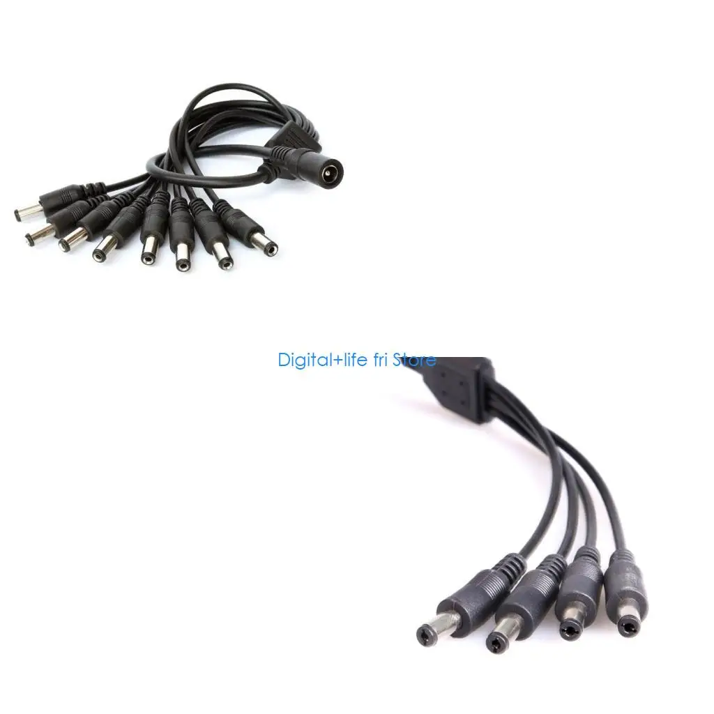 E06D Flexible DC5.5x2.1mm Power Conversion Cable 12V Power Cord for Electronic Device