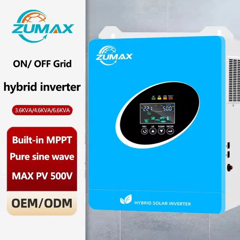 

3.6 kw 4.6 kw 6.6 kw output grid-connected/off-grid solar inverter 24V 48V pure sine wave photovoltaic solar inverter