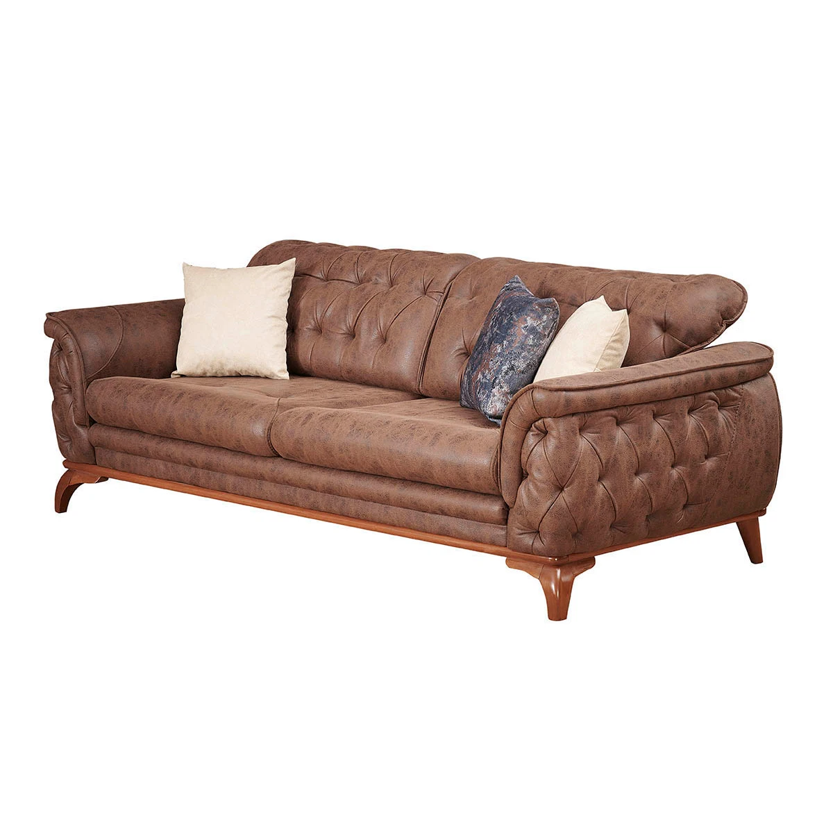 ak-Modern Luxury Chesterfield Convertible Sectional Sofa Style Comfortable Lounge Furniture for Living Room Hotels Apartments
