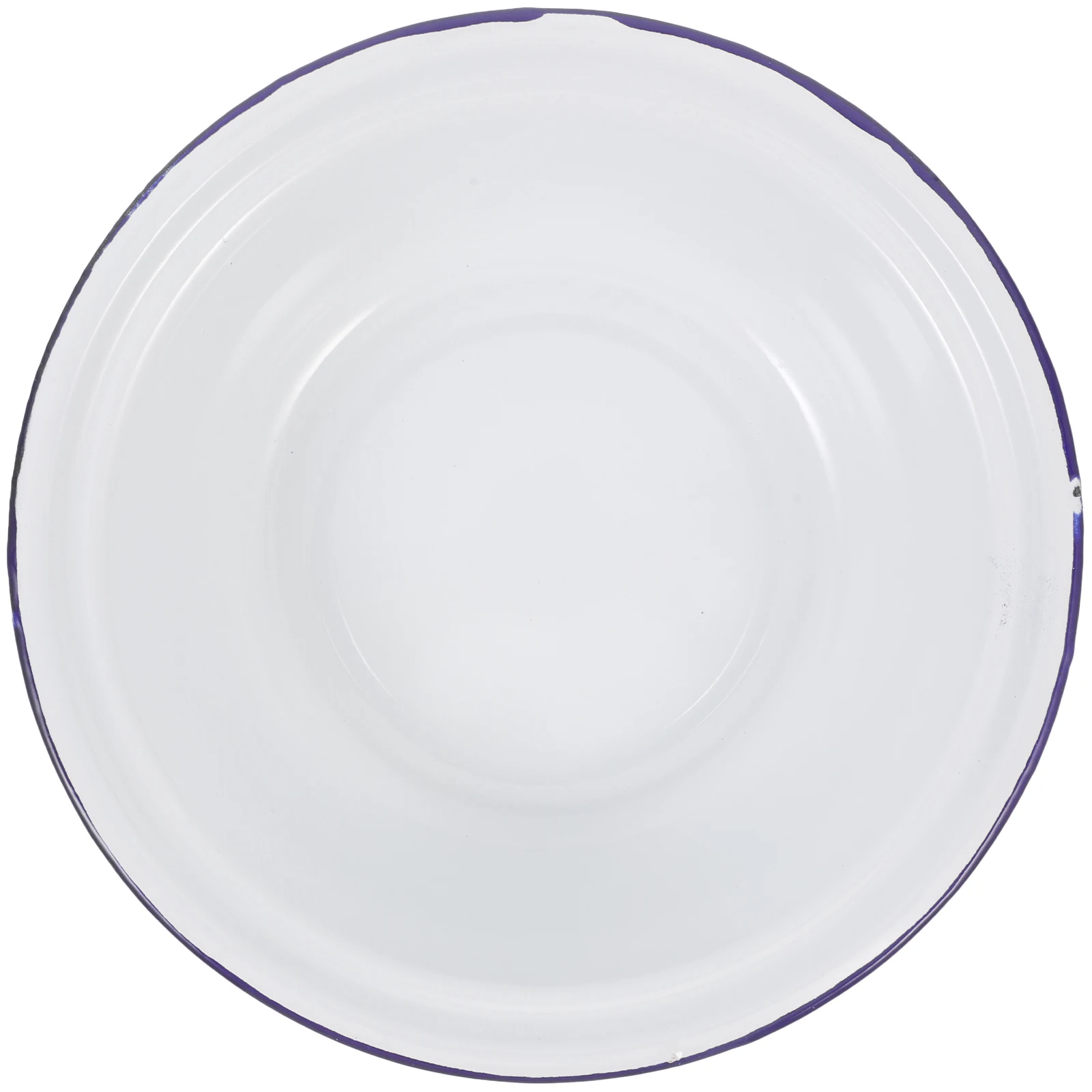 

Enamel Bowl Set Unbreakable Retro Round Soup Mixing Vegetable Basin Kitchenware Household Enamelware With Lid Storage