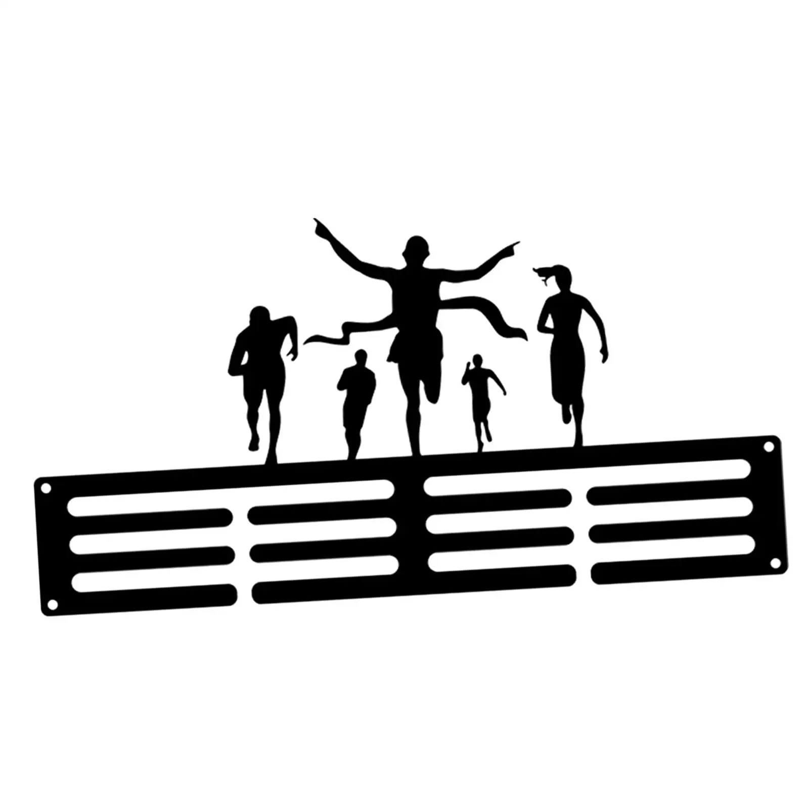 Wall Mounted Medal Hanger Displaying Rack for Sport Race Runner 11.8x3.7inch