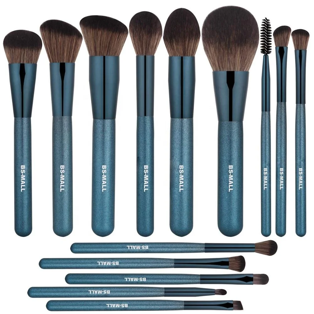 

# Hot Sales BS-MALL Wholesale Synthetic Makeup Brushes 14PCS Set Private Label Custom Logo Foundation Eyeshadow Makeup Blending