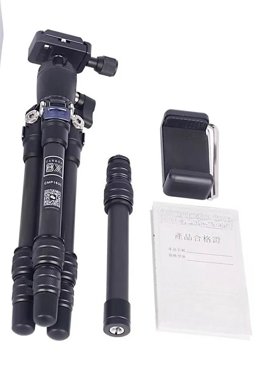 Professional Slim Hopper Carbon Fiber Stativ with Light Weight Feature