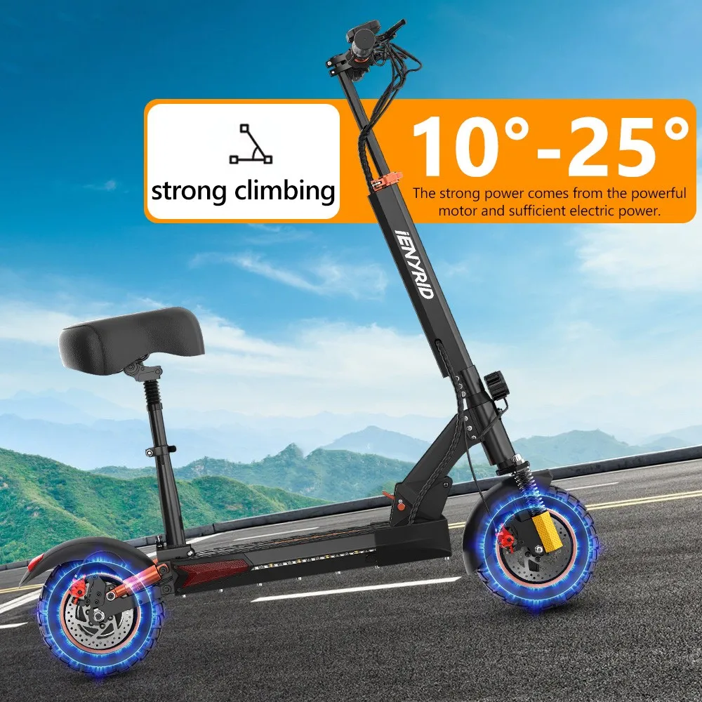 IENYRID M4 PRO S+ MAX Electric Scooter 800W Motor 45km/h Max Speed 48V 20Ah Battery 10' Off-road Tires Foldable Safe Escooter