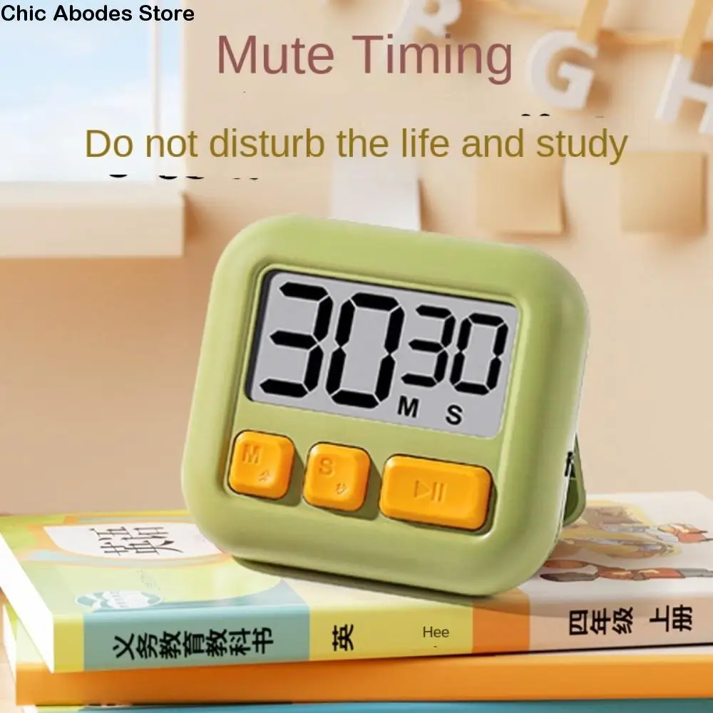 

Цифровой кухонный таймер с ЖК-дисплеем и подставкой с магнитным таймером обратного отсчета, счетчик будильника для управления временем самодисциплины