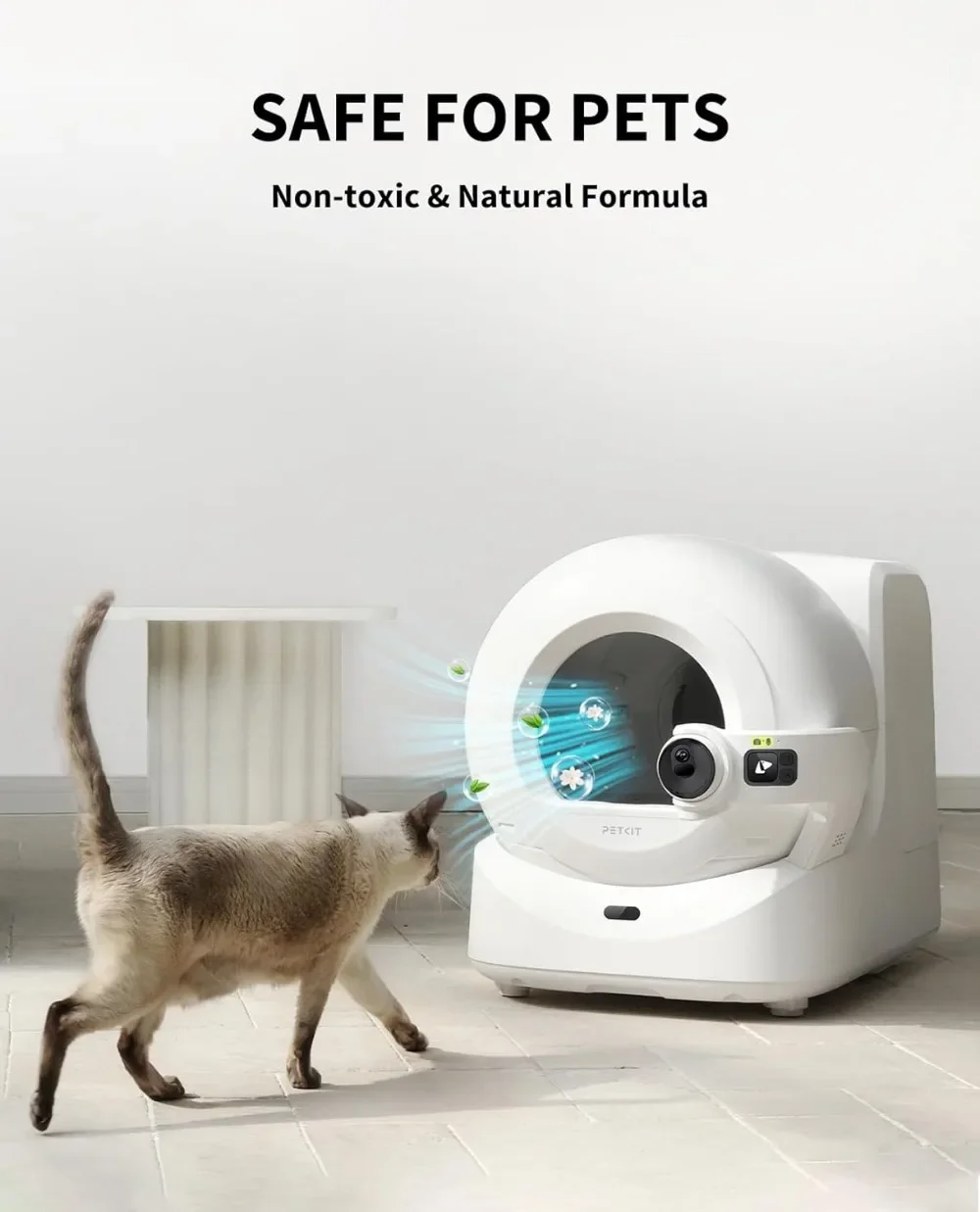 مزيل رائحة الحيوانات الأليفة Petkit N60 حصريًا لصندوق فضلات القطط PUROBOT Ultra ذاتي التنظيف، التحكم في رائحة مرحاض القطط (عبوة من 3 قطع)
