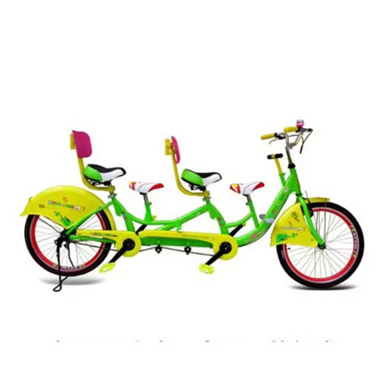 bicycle new type three seat family bicycle folding Tandem Bicycle in good quality