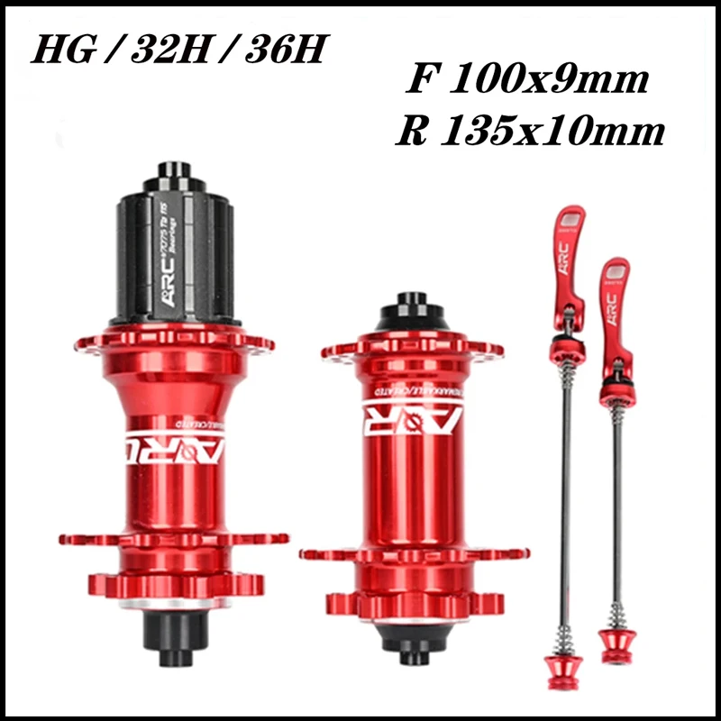 ARC MT006 Bicycle Hubs 32/28/36 Holes Sealed Bearing MTB Mountain Bike Hub Quick Release QR 4 bearing for 8 9 10 11 Speed