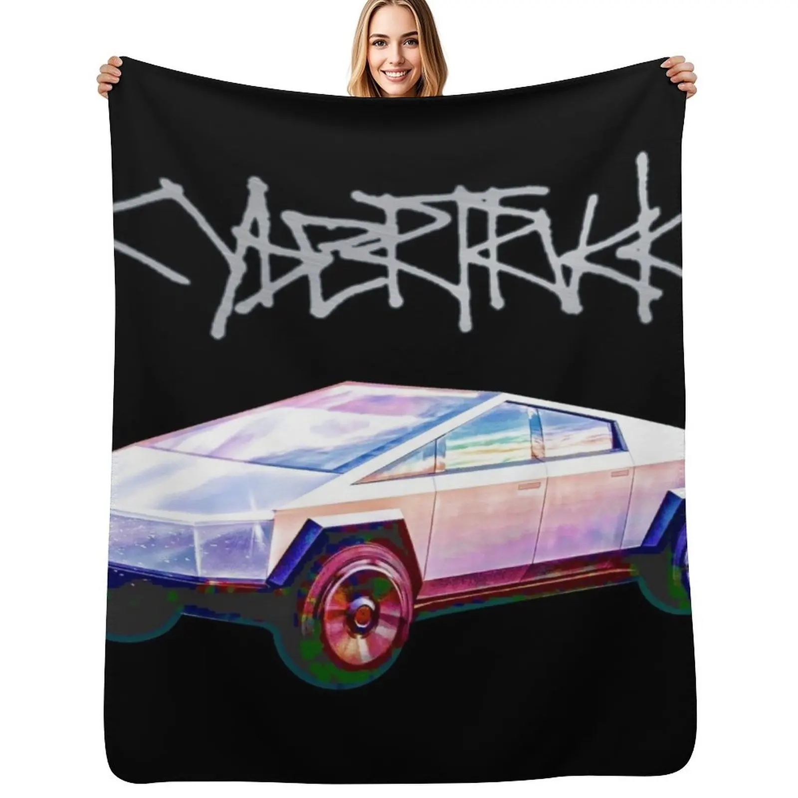 CYBER TRUCK Throw Blanket All Season Lightweight Soft Blanket for Bed