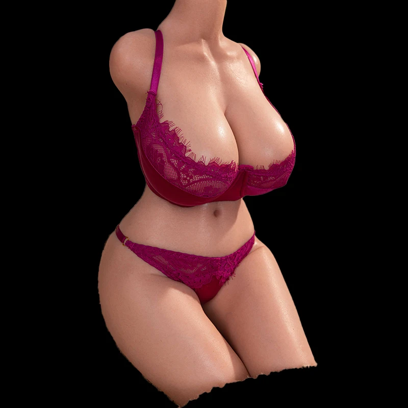 MIVM-8KG all silicone couple sex toy, real female skin texture jelly breast soft buttocks, artificial vagina pocket anus for men