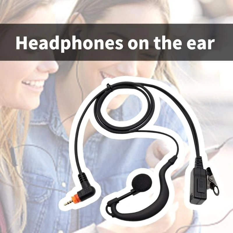 

Q5WA User Friendly Earpiece Ear Mounted Headset with Microphone for SL1M SL2M SL1K SL2K SL2600 SL4000 SL7550 Handheld Radios