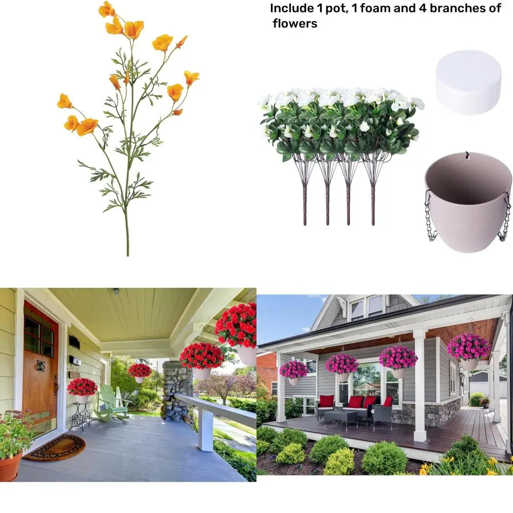 

12-Pack Miniature California Poppy Sprays in Yellow