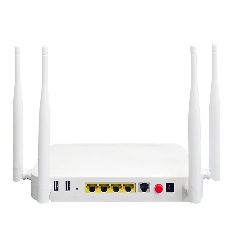 

Free shipping 4pcs/lot PT939G 2.4&5G XPON ONU Dual Band 1GE+3FE+2USB+TELONU WIFI 2.4G&5G ONT ONU GEPON English version