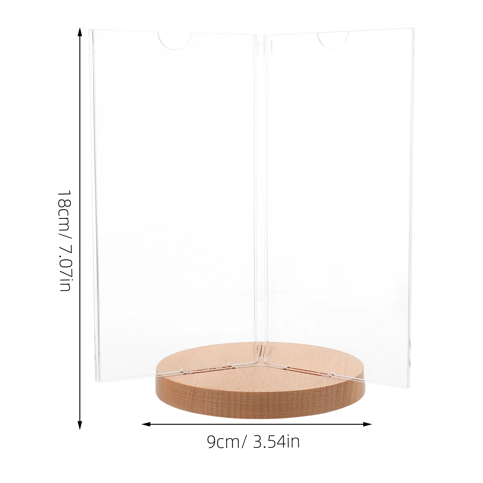 Menu Display Stand Restaurant Table Sign Rotating Signage Rotary Desktop Holder Multi-side