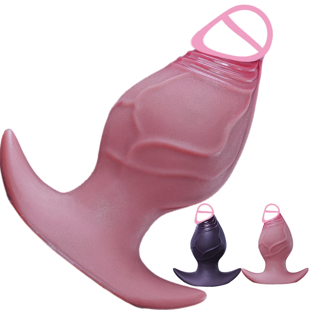 Soft Wearable Anal Plug Sex Toys for Women Men Realistic Glans Wear Butt Plug 18+ Large Anal Dilator Vaginal Masturbator Adults