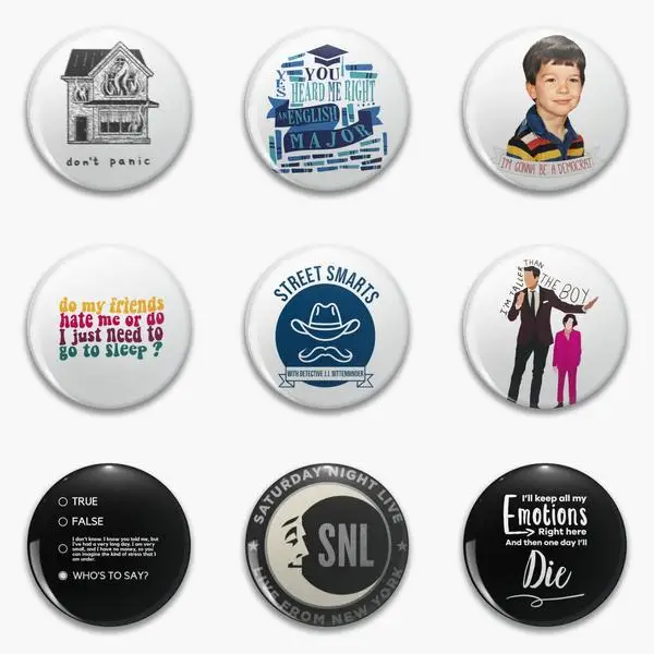 ey Street Smarts Bo Burnham Inside Girl Fluent In You Soft Button Pin Customizable Badge Fashion Funny Jewelry Cartoon Collar