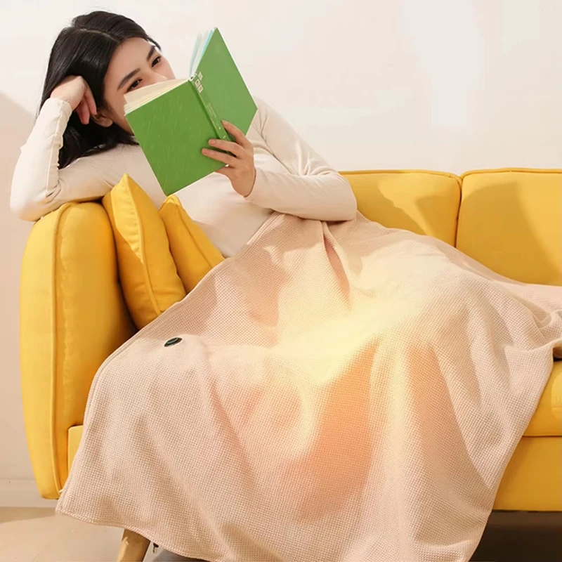 

Wearable Electric Blanket 3 Heating Levels USB Heating Winter Warm Blanket Home Office Outdoor Heating Mattres Washable