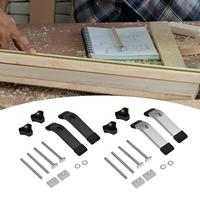 T Tracks Hold Down Clamp Aluminum Alloy Adjustable Work Holding Rustproof Press Plate Clamp with Bolt and Silder for Panels