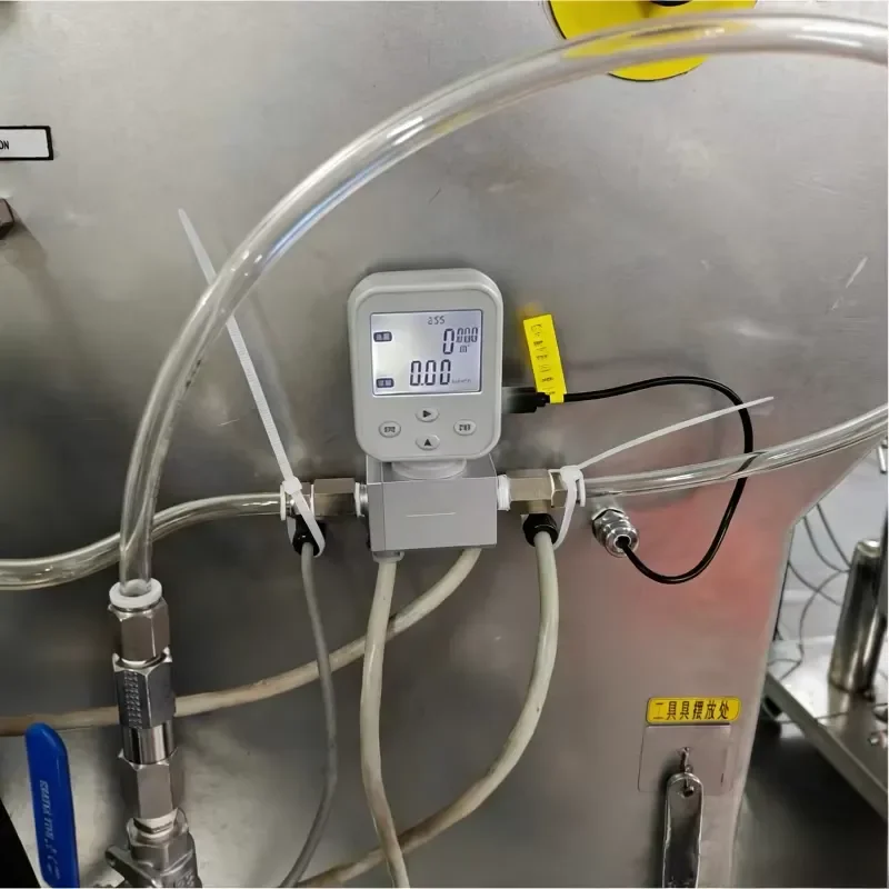 MEMS Flow Sensor RS485 Modbus 4-20mA Dual Output Thermal Mass Flowmeter for Compressed Air N2 O2 Accurate Measurement
