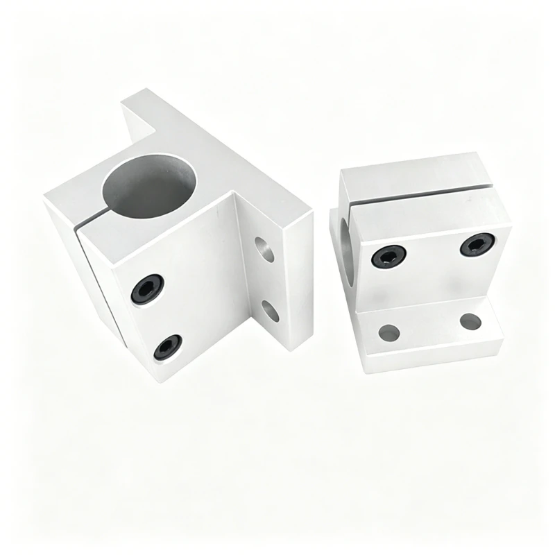 1/2/4pcs Side Mount Shaft Support aluminium CLTAM 10 12 15 16 20 25 30 35 40 50 Linear Guide Shaft Bracket Block Replace for SHF