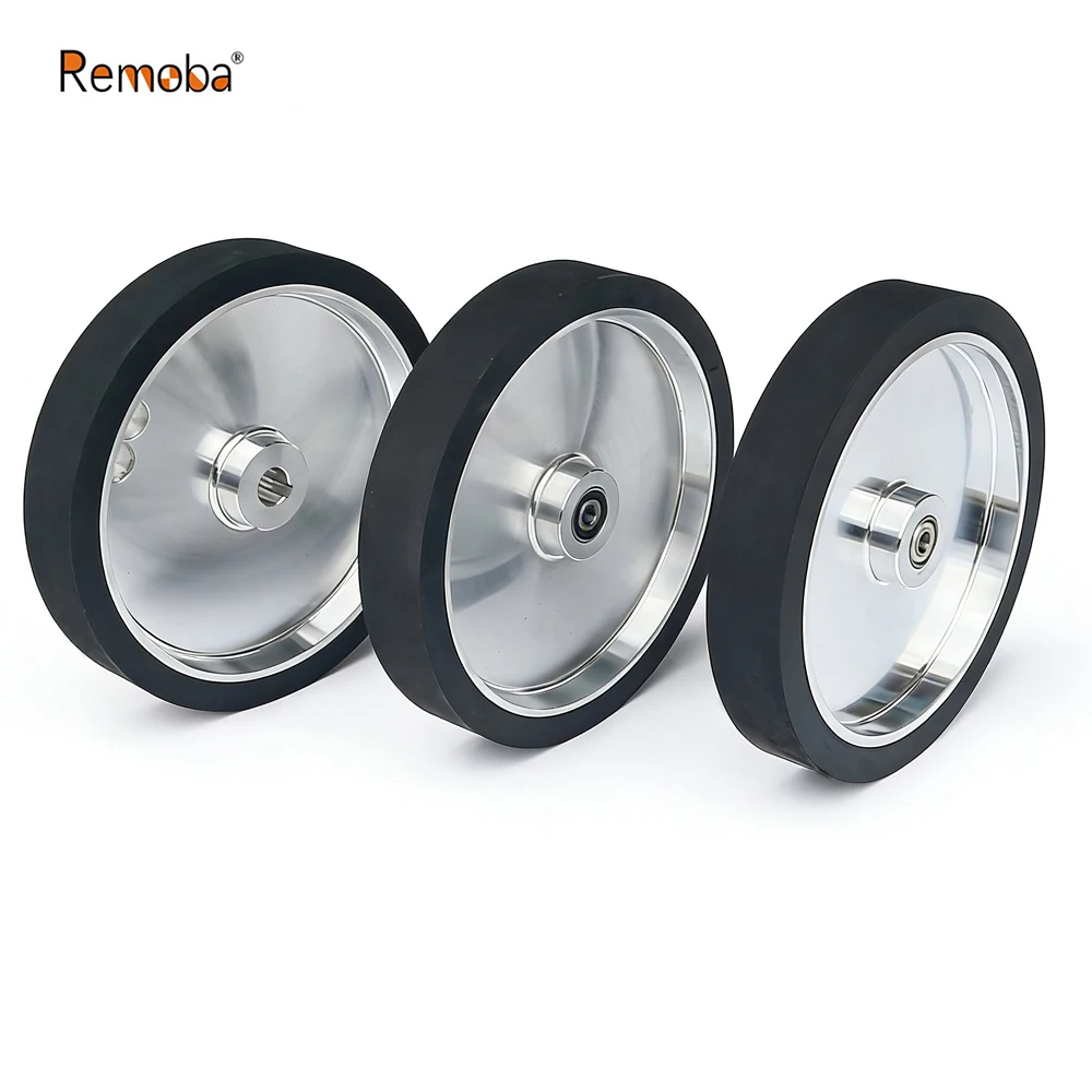 

Однотонное резиновое контактное колесо 300x50 мм, 12 x 2 дюйма, шлифовальная ленточная шлифовальная машина, приводное колесо шлифовальной машины