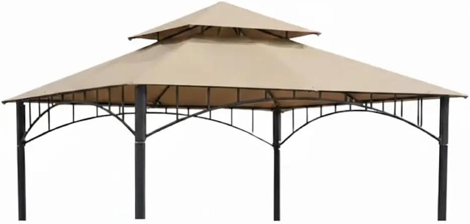 Replacement for Outdoor Gazebo - Durable Fabric, Beige Color - Compatible with Specific Models