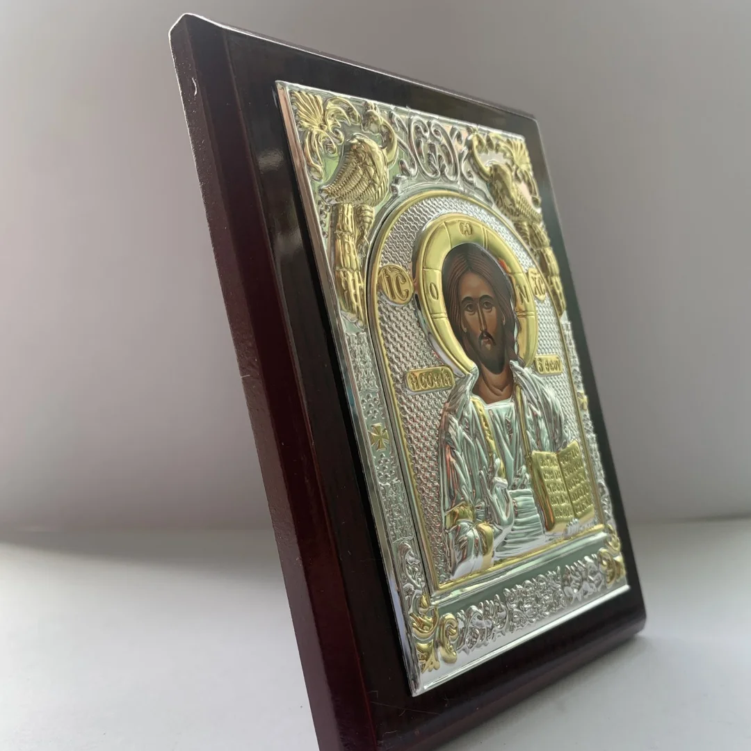 Orthodox Wood Jesus Icon Home Decoration Virgin Mary Christmas Easter Baptism Decor Church Souvenirs