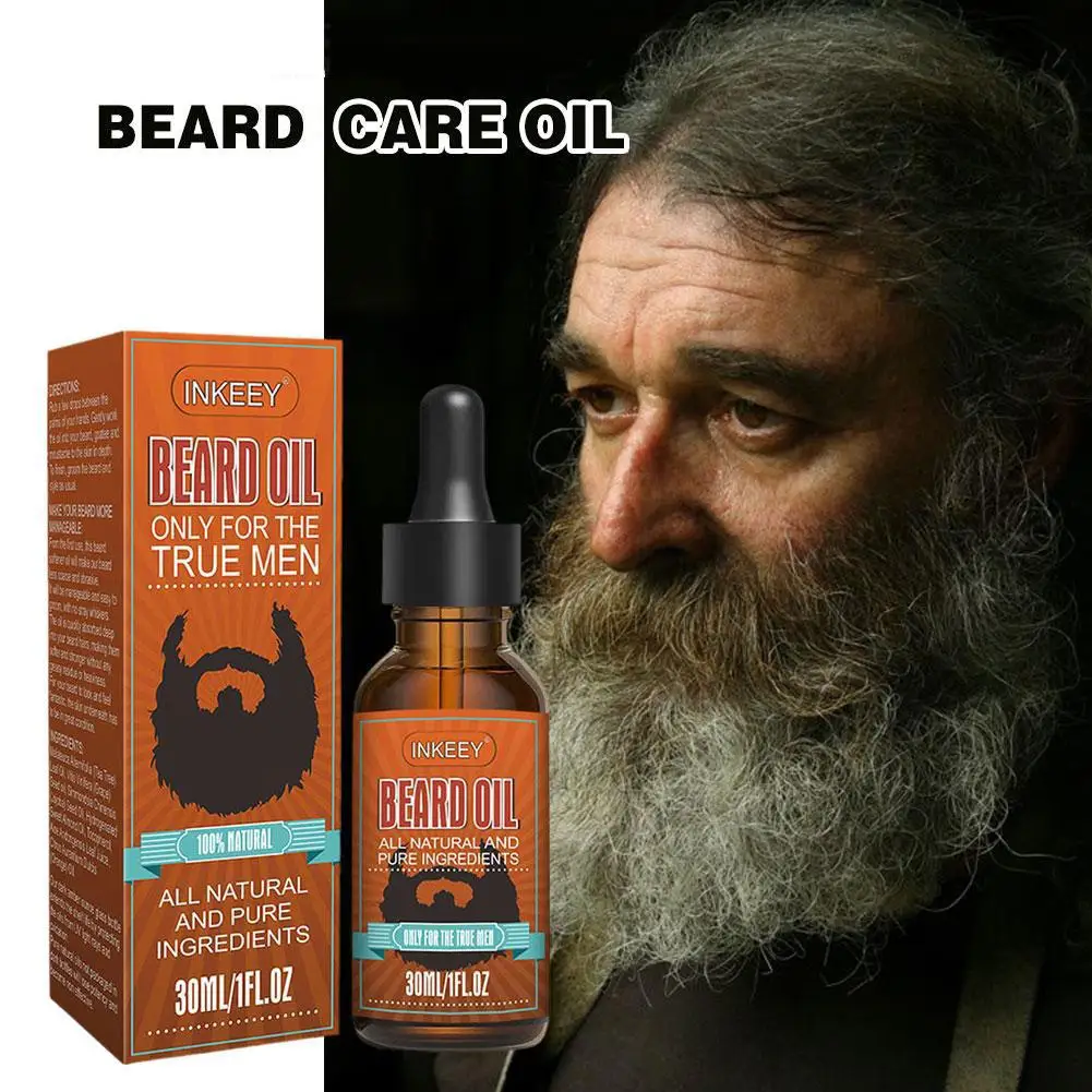 

30ml Men Natural Beard Care Oil Moisturizing Smoothing Hair Care Tools Dashing Gentlemen Beard Oil Conditioner Beard Care