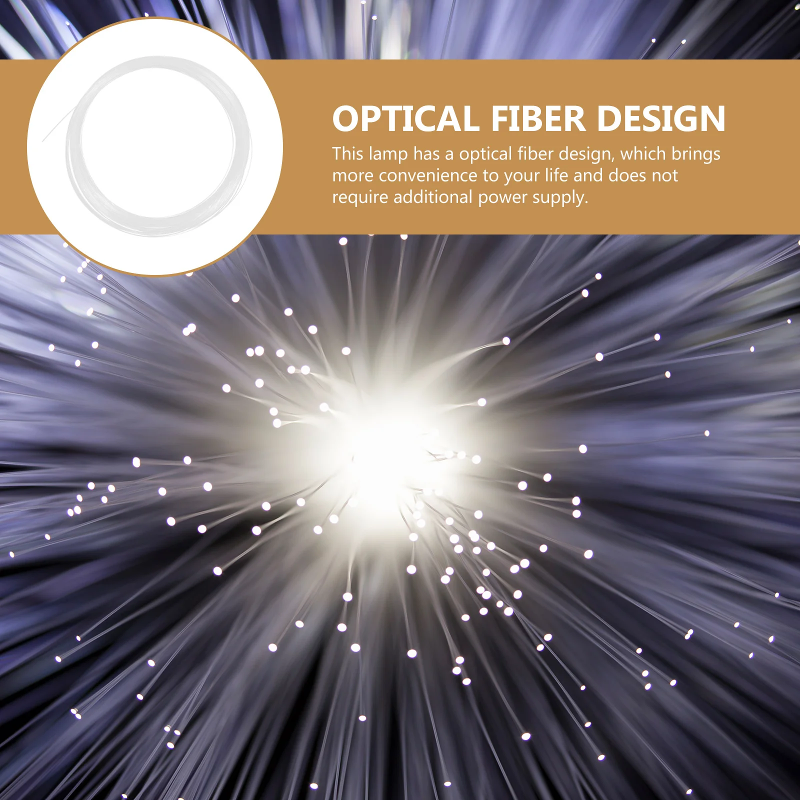 

Fiber Optic Light Cord Strung Lights Solar Powered Creative Lawn Decoration Gardening Mini Size Storage Convenient Outdoor Scene