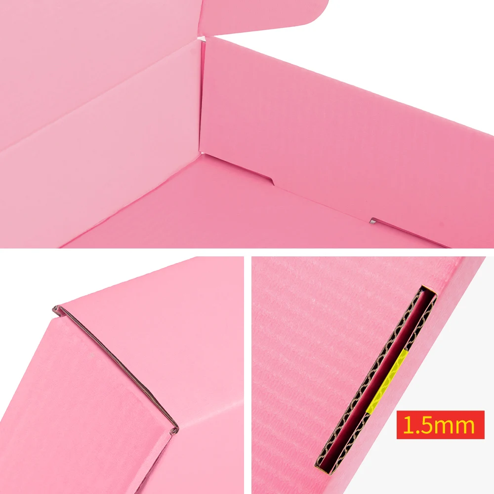 5pcs/10pcs/kraft box wholesale color package carton small gift box Wigs blank 3layer corrugated box