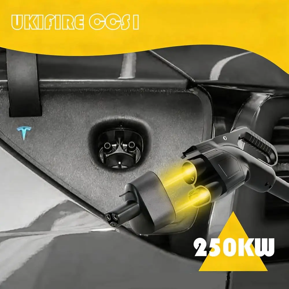 محول CCS1 إلى NACS، محول شحن سريع وفعال لطراز Tesla 3 Y S X، محول CCS محمول لـ Tesla