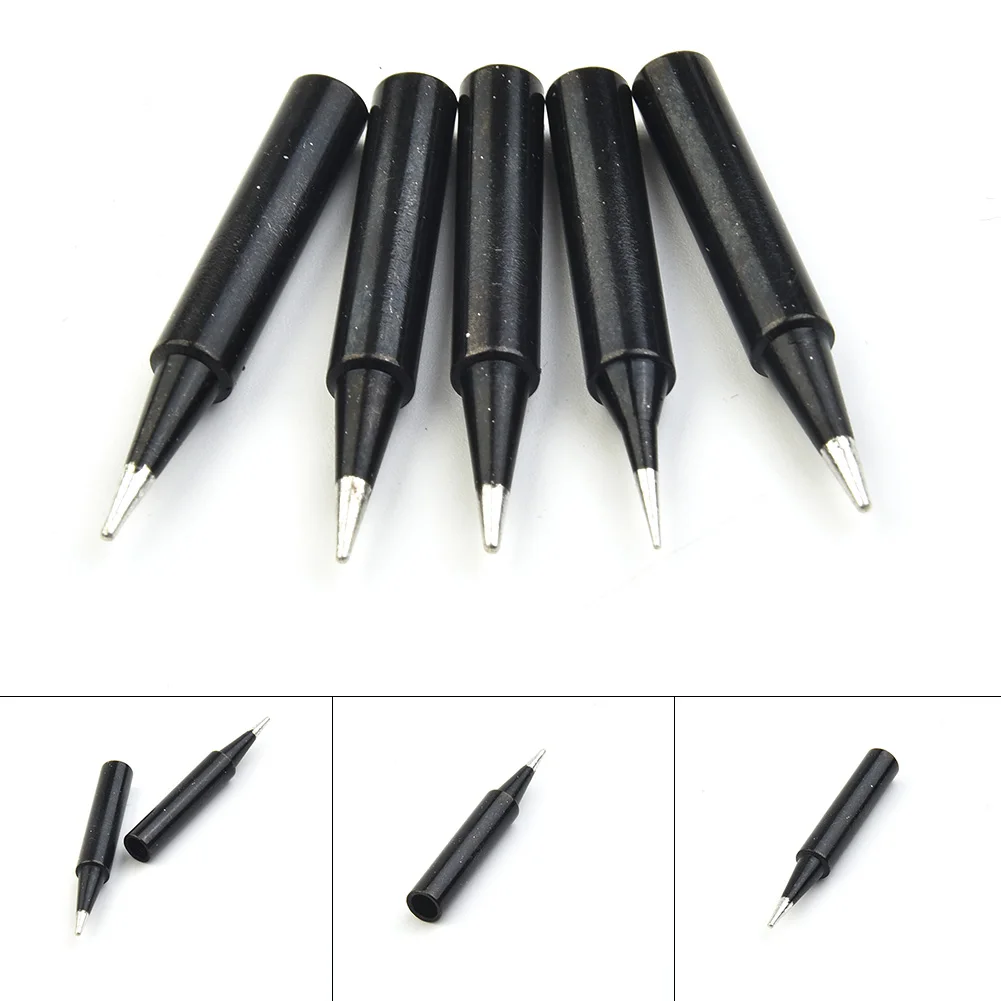 5Pcs Lead Free Soldering Iron Tip 900M-T SI I B/K 2.4D 1C Welding Tips Head For Saike 900M 936 933 376 Soldering Station