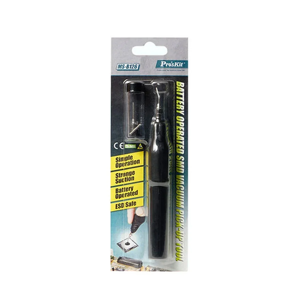 Pro\'sKit – stylo d\'aspiration antistatique MS-B126, mandrin à vide électrique puissant, pour puces SMT IC, pièces électroniques, dispositif