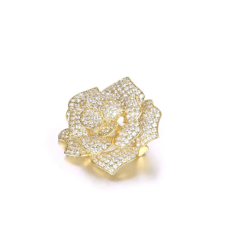 

Temperament Large Pin Luxury Corsage, Gold