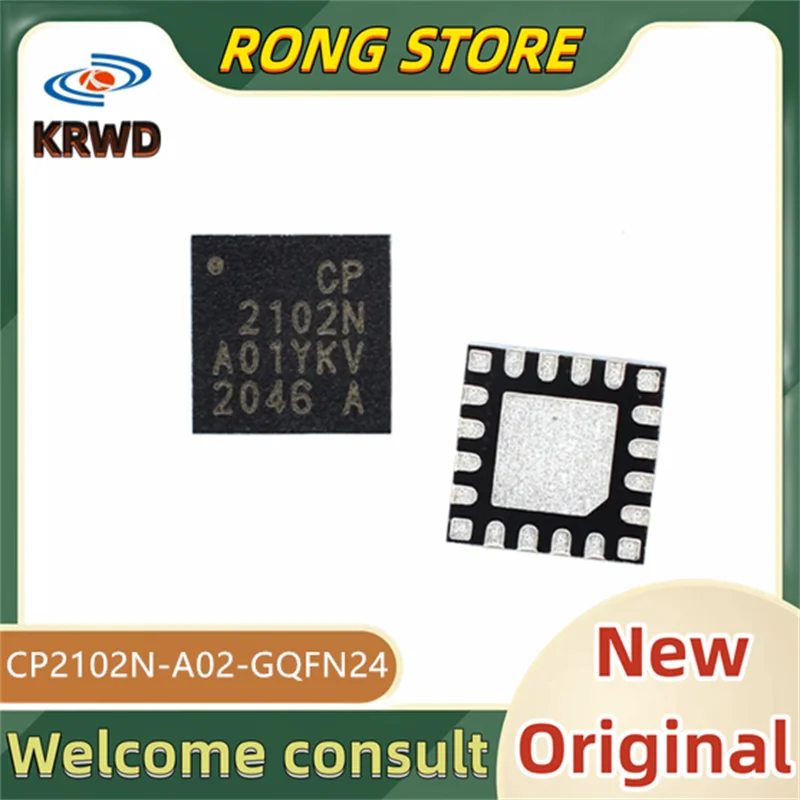 5/10PCS CP2102N New and Original Chip IC CP2102N-A02-GQFN24 