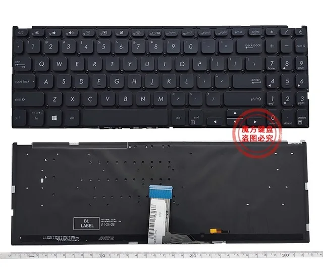 

New Laptop US Keyboard Backlit for ASUS X512 X512D X512DA X512F/FA X512U/UA/UB F512DA/UA Black Keyboard