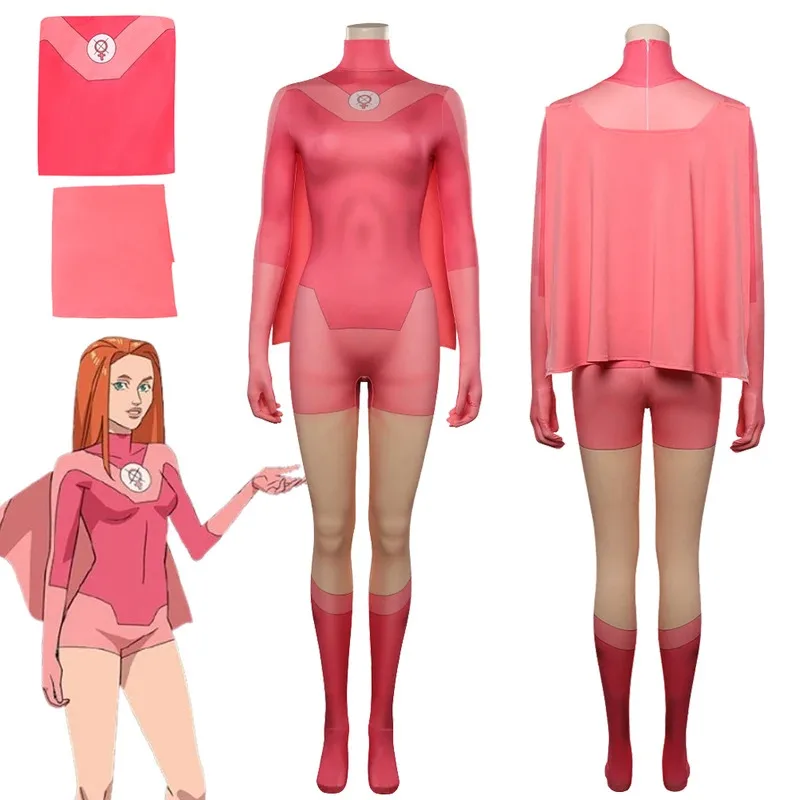 

Атом Ева Косплей Непобедимый Фантазия Костюм Комбинезон Головные Уборы Маскировка Для Девочек Женщин Взрослых Хэллоуин Карнавальный Костюм ty'4