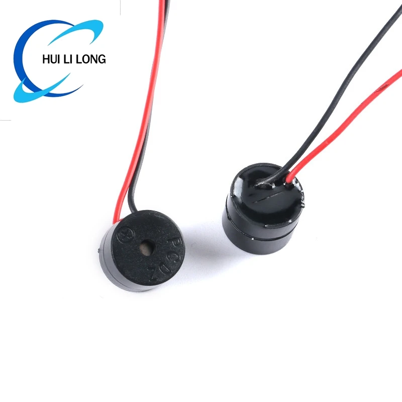 10pcs/2pcs Electromagnetic Active Buzzer 12V 12*9.5MM Speaker Aarm Loudspeaker Speaker With Cable