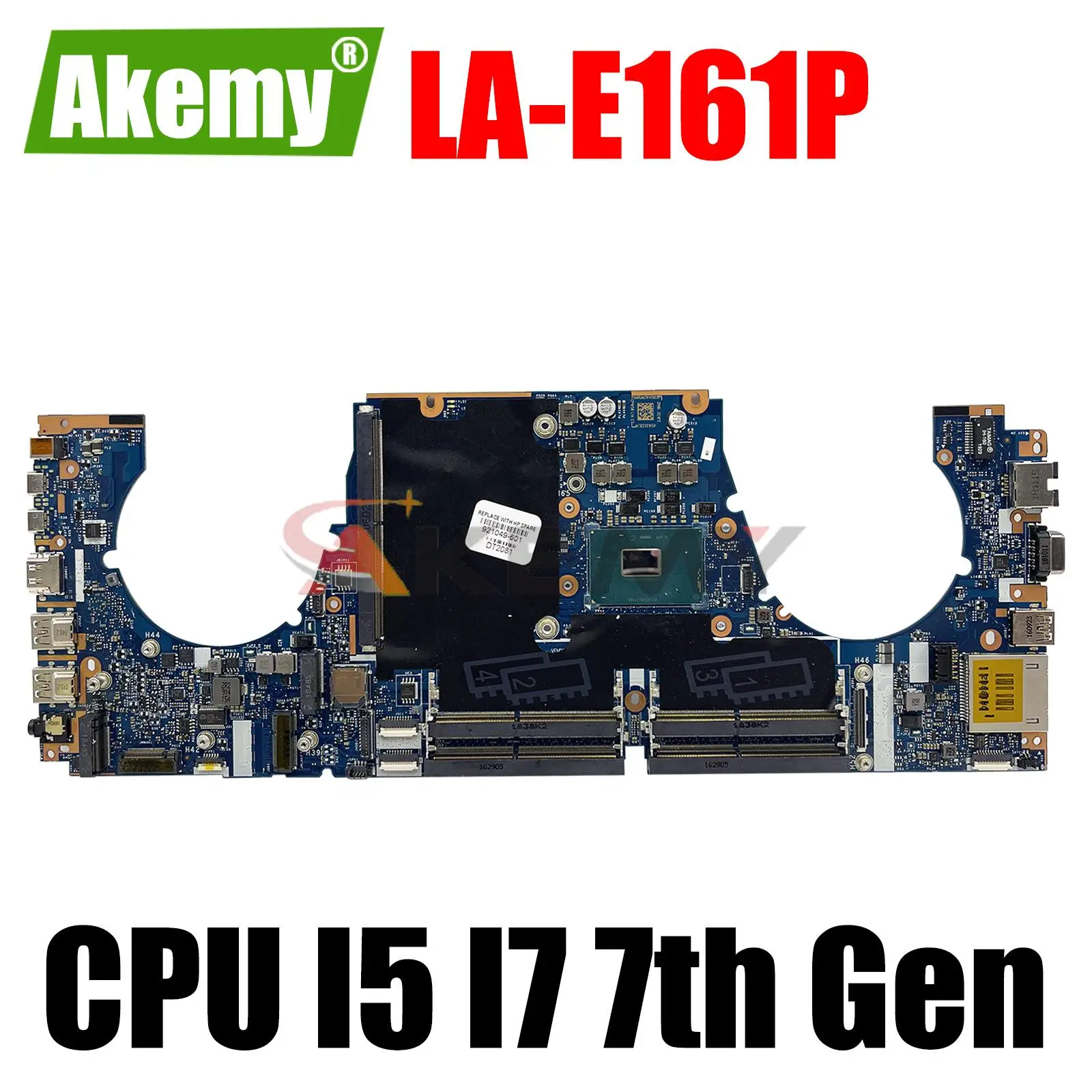 

High quality For Zbook 15 G4 Laptop motherboard 921047-601 CPW50 LA-E161P WIth E3-1505M I5 I7 7th Gen CPU 100% full Tested