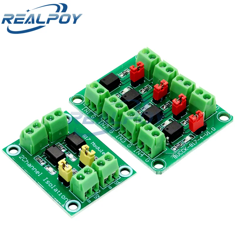 PC817 2 4 8 Channel Optocoupler Isolation Board Voltage Converter Adapter Module 3.6-30V Driver Photoelectric Isolated Module image 2